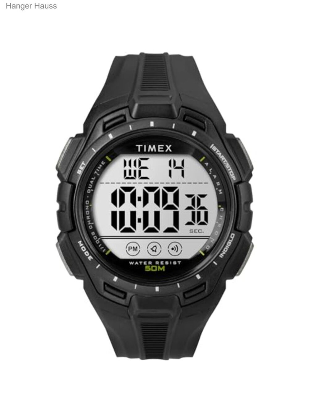 Timex Unisex Digital 43mm Watch with Resin Strap